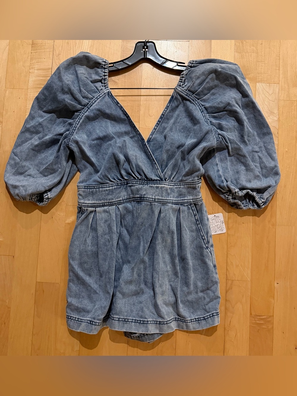 NWT Free People Denim Romper